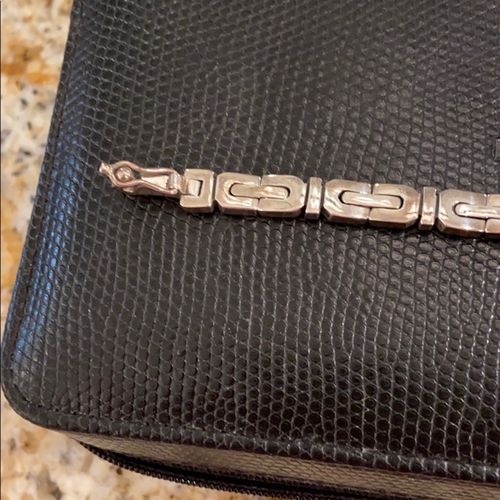 Sterling silver unisex bracelet - Picture 3 of 5